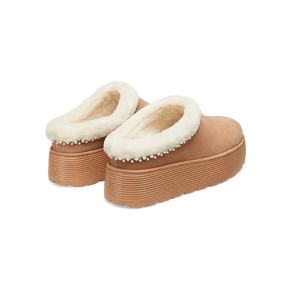 NEW Stuart Weitzman - Sizes 7.5, 8, 8.5, 10 Nellie Shearling Platform Mules - Picture 3 of 5